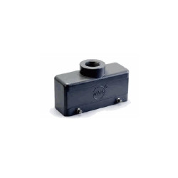 Capot 24B, Aluminium moulé sous pression, acier inoxydable, IP65, Sortie verticale, PG21